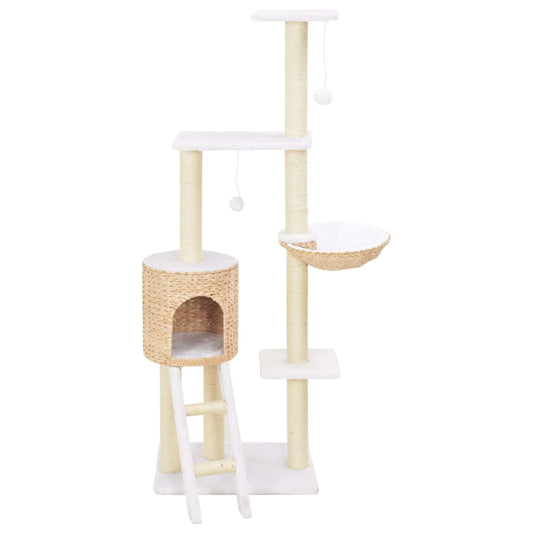Cat Tree with Sisal Scratching Post Seagrass Cat Tree with Sisal Scratching Post Seagrass