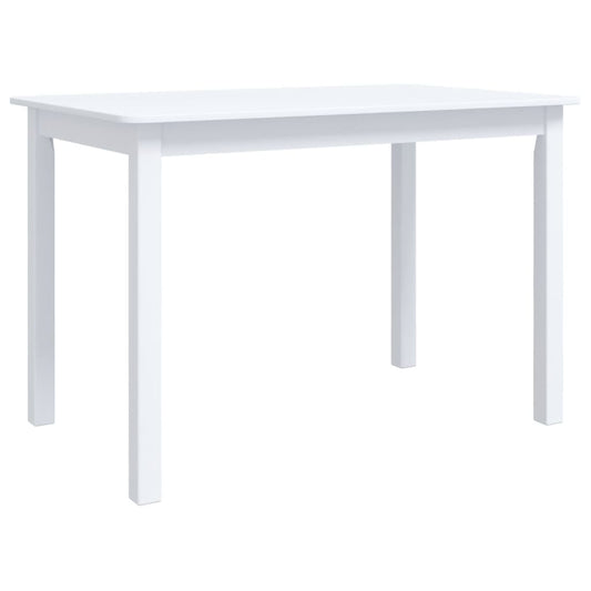 Dining Table | White | Solid rubber wood frame, MDF top | Medium Dining Table | White | Solid rubber wood frame, MDF top | Medium