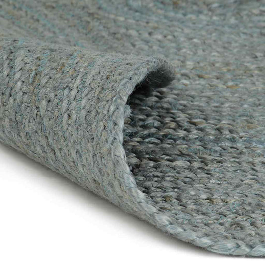 133670 vidaXL Handmade Rug Jute Round 150 cm Olive Green 133670 vidaXL Handmade Rug Jute Round 150 cm Olive Green
