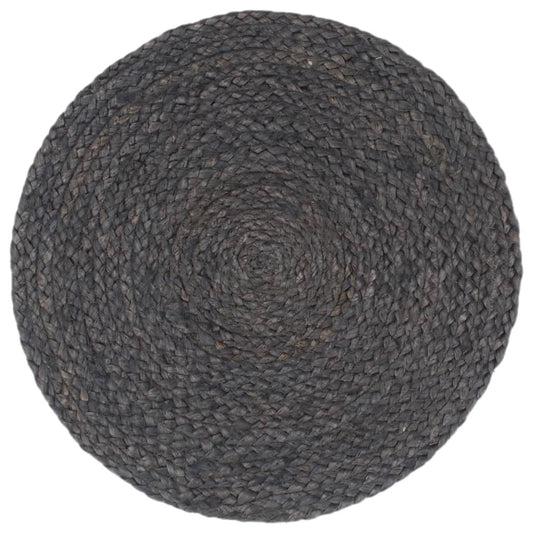 Placemat | Set of 6 | Dark Grey | Jute | Medium | Non-slip | Placemat Placemat | Set of 6 | Dark Grey | Jute | Medium | Non-slip | Placemat