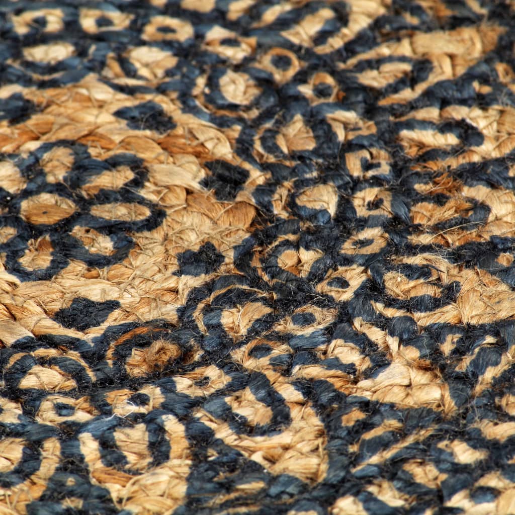 Placemats 4 pcs Dark Blue 38 cm Round Jute