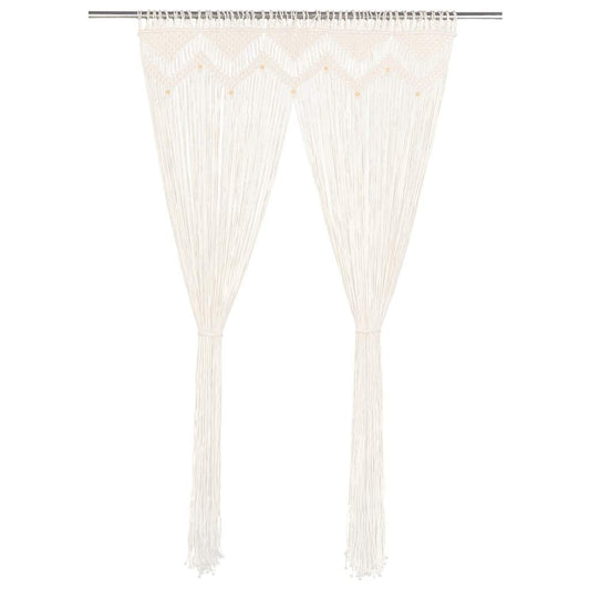 133908 vidaXL Macrame Curtain 140x240 cm Cotton 133908 vidaXL Macrame Curtain 140x240 cm Cotton