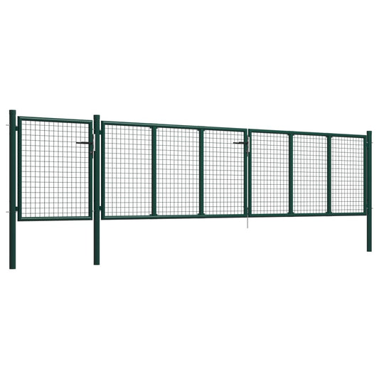 Garden Gate Steel 500x75 cm Green Garden Gate Steel 500x75 cm Green