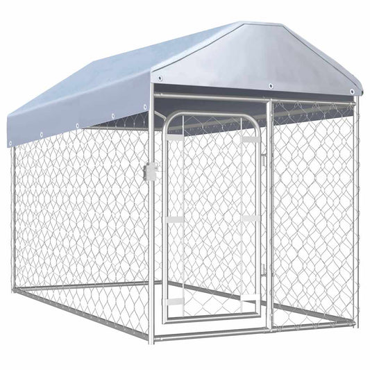 Outdoor Dog Kennel with Roof 200x100x125 cm Outdoor Dog Kennel with Roof 200x100x125 cm