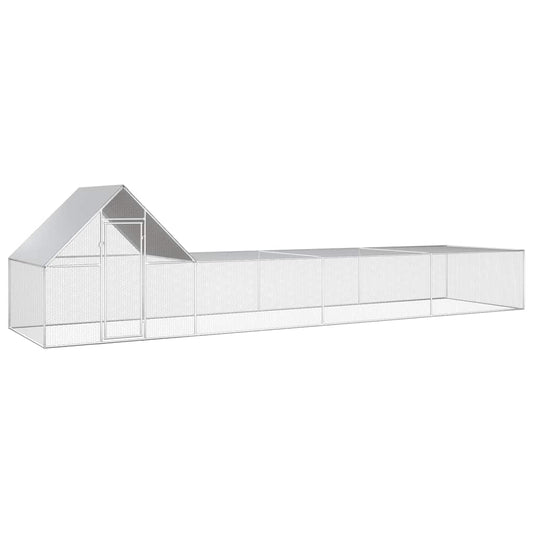144558 vidaXL Chicken Coop 8x2x2 m Galvanised Steel 144558 vidaXL Chicken Coop 8x2x2 m Galvanised Steel