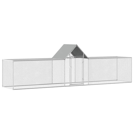 Chicken Coop | Silver | Galvanised Steel | 5x1x1.5 meters | Chicken Coop Chicken Coop | Silver | Galvanised Steel | 5x1x1.5 meters | Chicken Coop