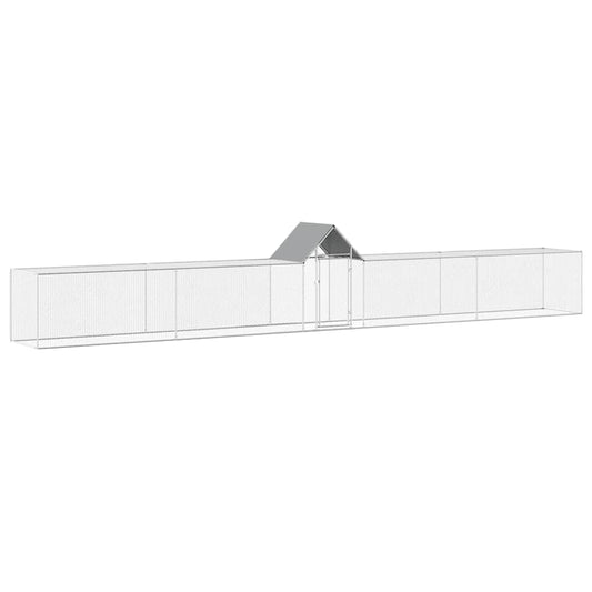 144561 vidaXL Chicken Coop 9x1x1,5 m Galvanised Steel 144561 vidaXL Chicken Coop 9x1x1,5 m Galvanised Steel