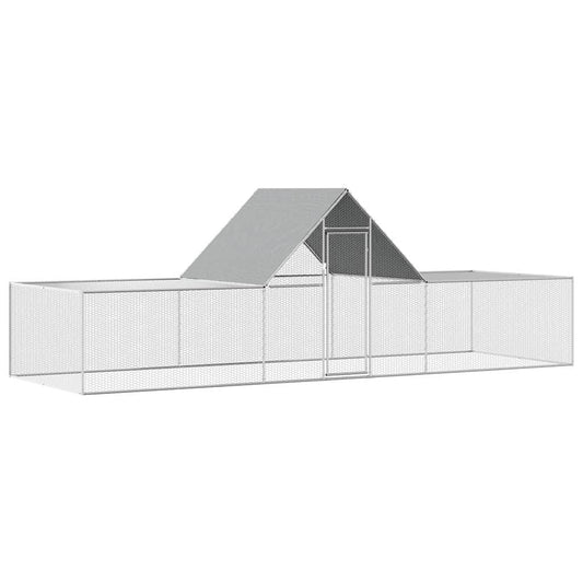 144562 vidaXL Chicken Coop 6x2x2 m Galvanised Steel 144562 vidaXL Chicken Coop 6x2x2 m Galvanised Steel