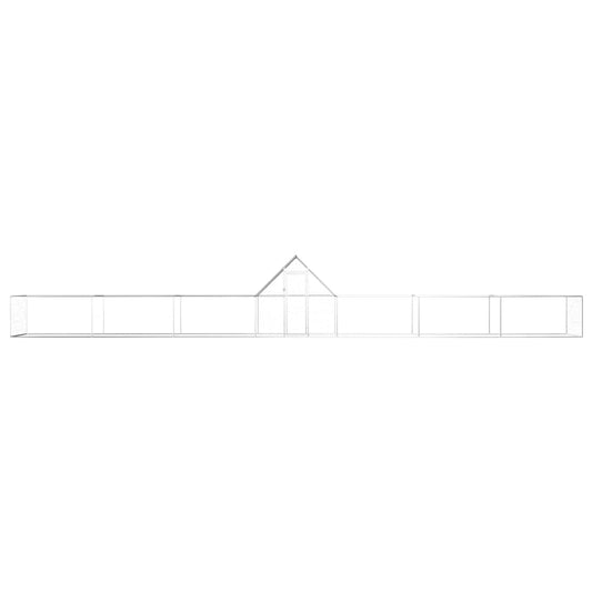 Chicken Coop 14x2x2 m Galvanised Steel Chicken Coop 14x2x2 m Galvanised Steel