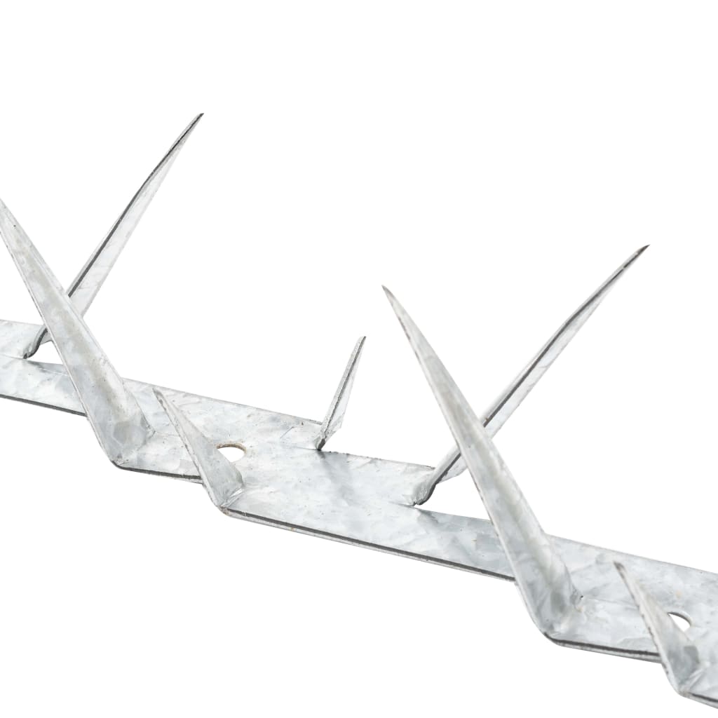 144566 vidaXL Wall Spikes 25 pcs Steel 1 m