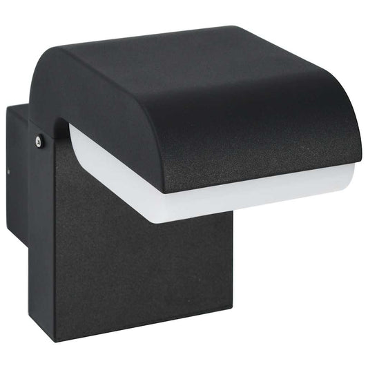 Outdoor LED Wall Light 9 W Black Oval Outdoor LED Wall Light 9 W Black Oval