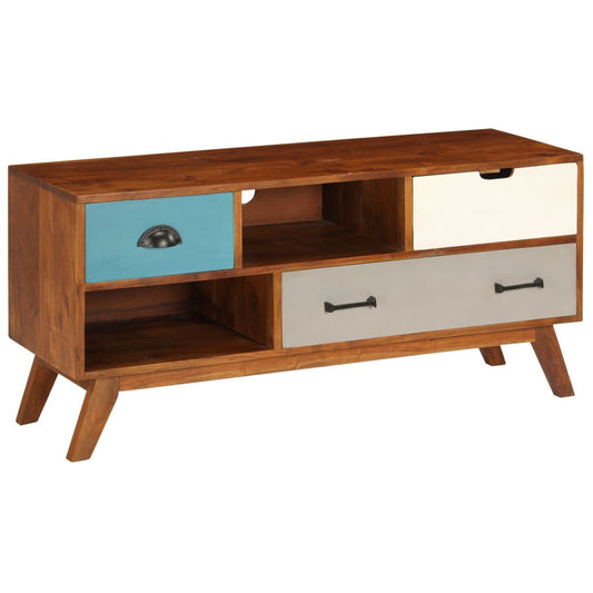 TV Cabinet with 3 Drawers 110x35x50 cm Solid Acacia Wood TV Cabinet with 3 Drawers 110x35x50 cm Solid Acacia Wood