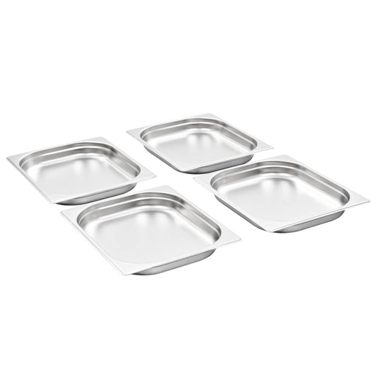 Gastronorm Containers 8 pcs GN 1/2 40 mm Stainless Steel Gastronorm Containers 8 pcs GN 1/2 40 mm Stainless Steel