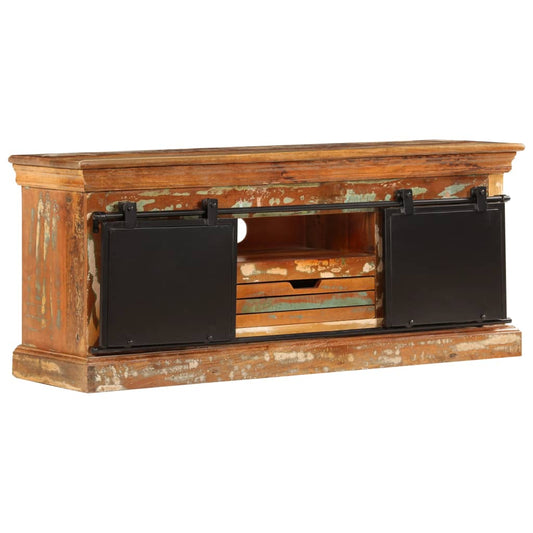 247328 vidaXL TV Cabinet 110x30x45 cm Solid Reclaimed Wood 247328 vidaXL TV Cabinet 110x30x45 cm Solid Reclaimed Wood
