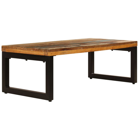 Coffee Table 100x50x35 cm Solid Reclaimed Wood and Steel Coffee Table 100x50x35 cm Solid Reclaimed Wood and Steel