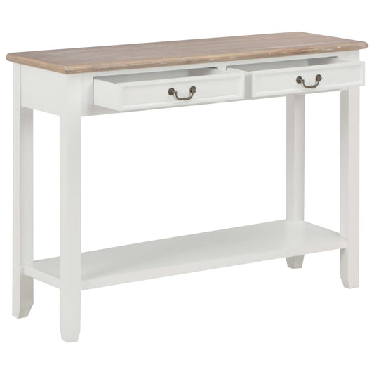Console Table | White and natural wood colour Console Table | White and natural wood colour