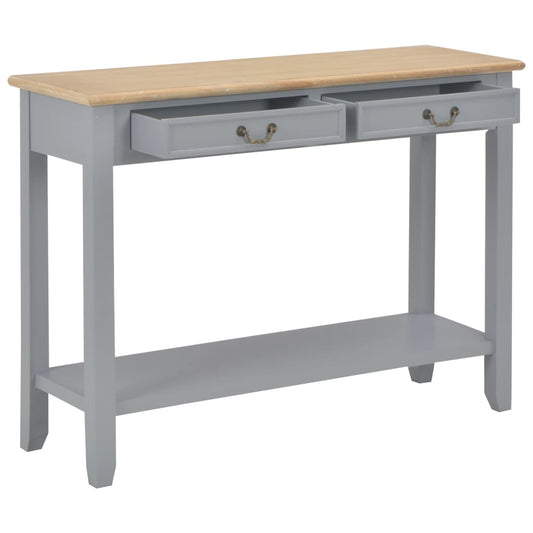 Console Table Grey 110x35x80 cm Wood Console Table Grey 110x35x80 cm Wood