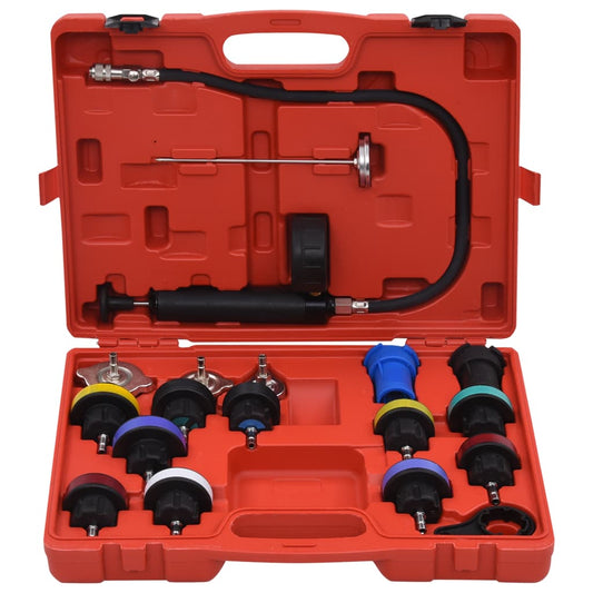 18 Piece Cooling System & Radiator Cap Pressure Tester 18 Piece Cooling System & Radiator Cap Pressure Tester