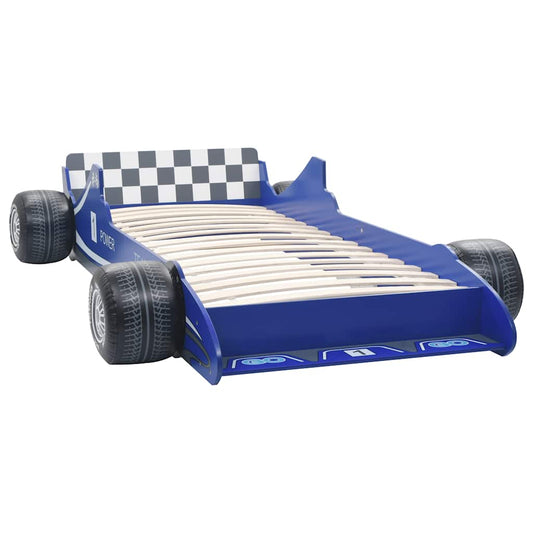 Children's Race Car Bed 90x200 cm Blue Children's Race Car Bed 90x200 cm Blue