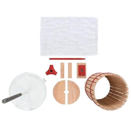 Fruit and Wine Press with Cloth Bag 30 L Oak Wood Fruit and Wine Press with Cloth Bag 30 L Oak Wood