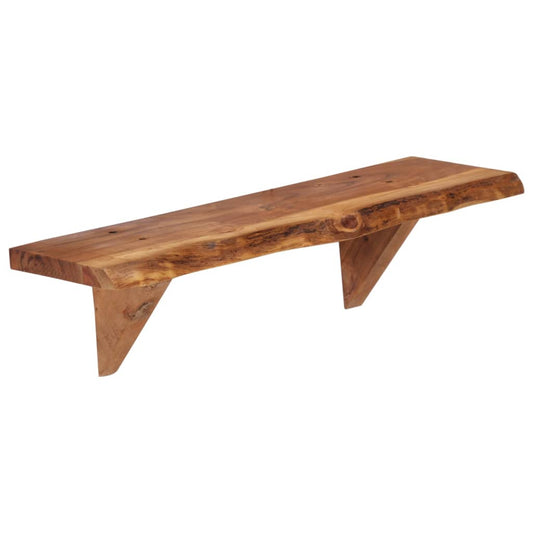 Wall Shelf | Set of 2 | Natural wood | Solid acacia wood | Medium Wall Shelf | Set of 2 | Natural wood | Solid acacia wood | Medium
