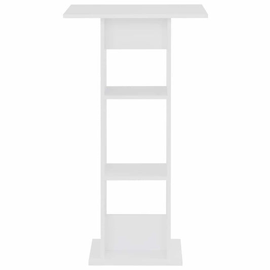 Bar Table White 60x60x110 cm Bar Table White 60x60x110 cm