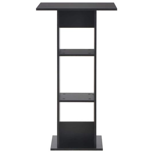 Bar Table Black 60x60x110 cm Bar Table Black 60x60x110 cm