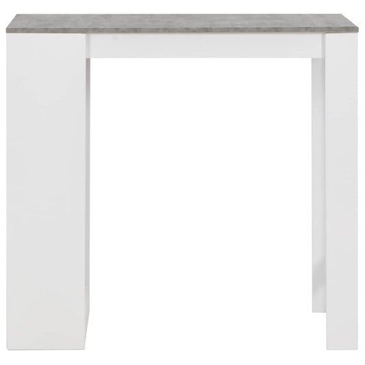 280214 vidaXL Bar Table with Shelf White 110x50x103 cm 280214 vidaXL Bar Table with Shelf White 110x50x103 cm