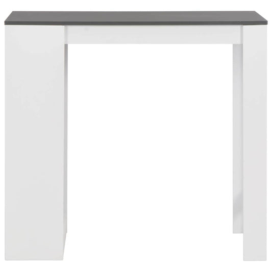 280216 vidaXL Bar Table with Shelf White 110x50x103 cm 280216 vidaXL Bar Table with Shelf White 110x50x103 cm