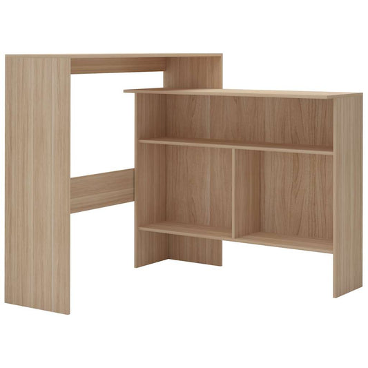 280219 vidaXL Bar Table with 2 Table Tops Oak 130x40x120 cm 280219 vidaXL Bar Table with 2 Table Tops Oak 130x40x120 cm