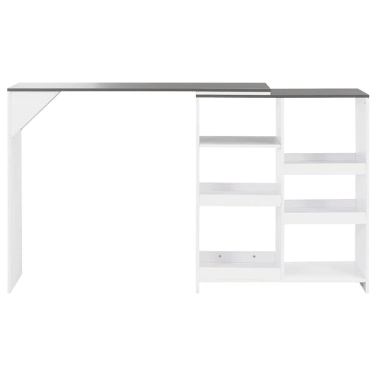 Bar Table | White with grey top | Engineered wood | Compact | Bar Table Bar Table | White with grey top | Engineered wood | Compact | Bar Table