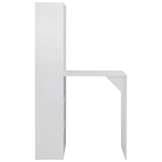 Bar Table with Cabinet White 115x59x200 cm Bar Table with Cabinet White 115x59x200 cm