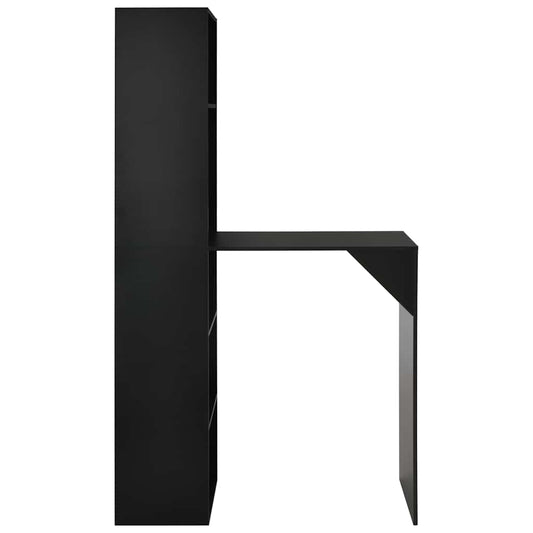 280228 vidaXL Bar Table with Cabinet Black 115x59x200 cm 280228 vidaXL Bar Table with Cabinet Black 115x59x200 cm