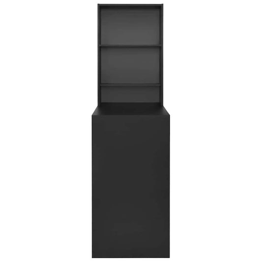 280228 vidaXL Bar Table with Cabinet Black 115x59x200 cm 280228 vidaXL Bar Table with Cabinet Black 115x59x200 cm