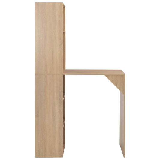 280229 vidaXL Bar Table with Cabinet Oak 115x59x200 cm 280229 vidaXL Bar Table with Cabinet Oak 115x59x200 cm