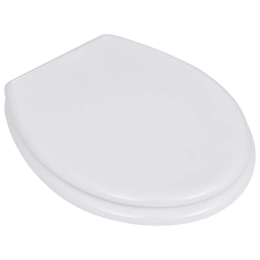 Toilet Seats with Lids 2 pcs MDF White Toilet Seats with Lids 2 pcs MDF White