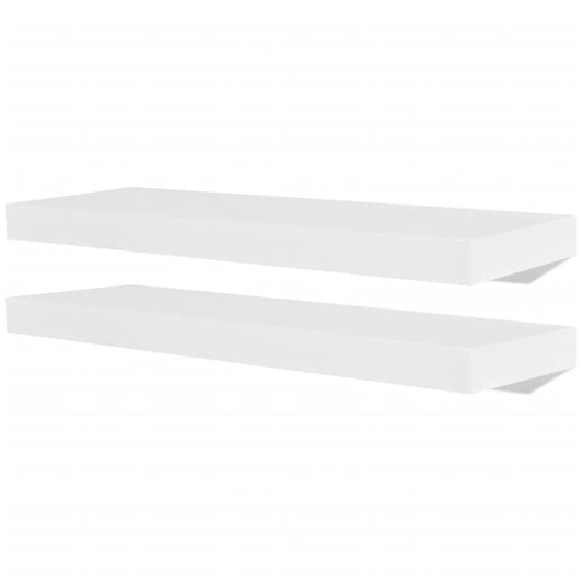Wall Rack | Set of 4 | White | MDF with matte finish | 60 cm Wall Rack | Set of 4 | White | MDF with matte finish | 60 cm