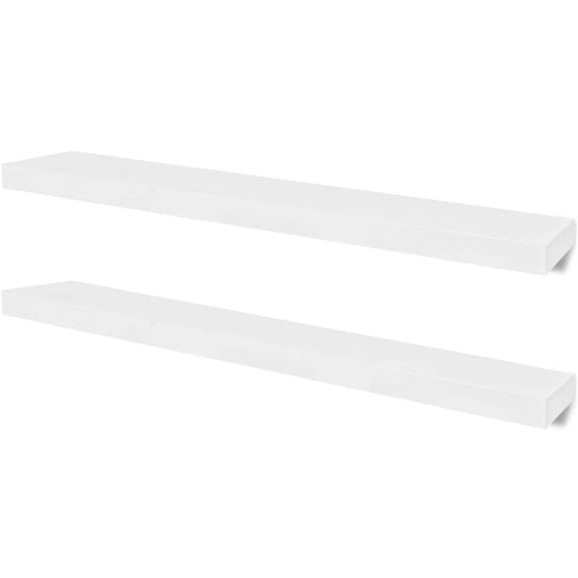 Wall Shelves 4 pcs White 100 cm Wall Shelves 4 pcs White 100 cm