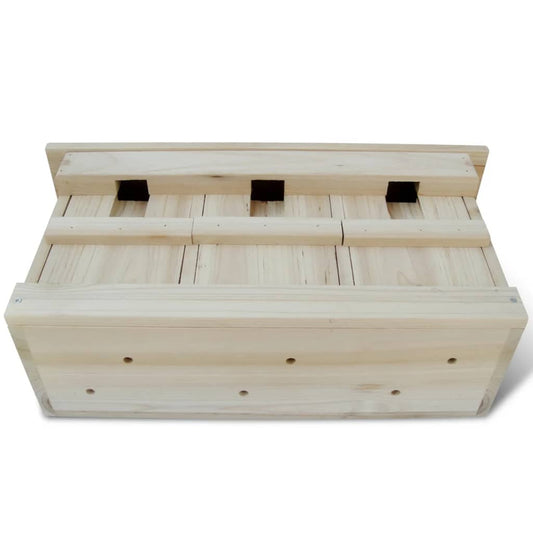 Sparrow Houses 2 pcs Wood 44x15.5x21.5 cm Sparrow Houses 2 pcs Wood 44x15.5x21.5 cm