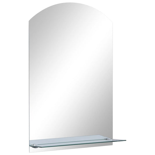 Wall Mirror with Shelf 40x60 cm Tempered Glass Wall Mirror with Shelf 40x60 cm Tempered Glass