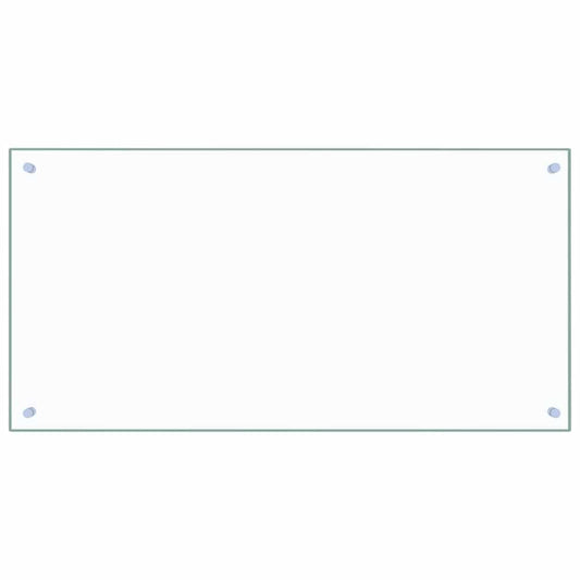 Kitchen Backsplash Transparent 100 x 50 cm Tempered Glass Kitchen Backsplash Transparent 100 x 50 cm Tempered Glass