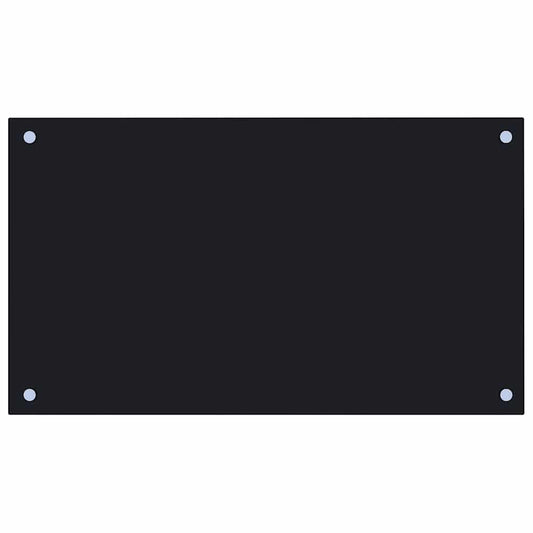 Kitchen Backsplash Black 70 x 40 cm Tempered Glass Kitchen Backsplash Black 70 x 40 cm Tempered Glass