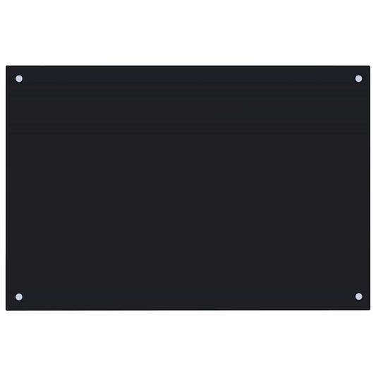 Kitchen Backsplash Black 90 x 60 cm Tempered Glass Kitchen Backsplash Black 90 x 60 cm Tempered Glass