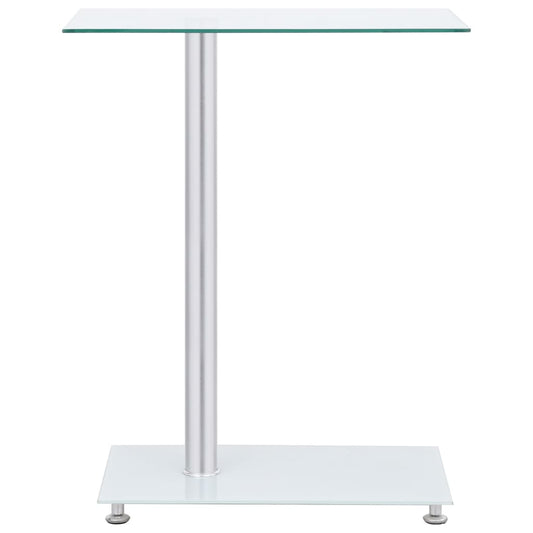 U-Shaped Side Table Transparent 45x30x58 cm Tempered Glass U-Shaped Side Table Transparent 45x30x58 cm Tempered Glass