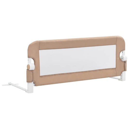 Toddler Safety Bed Rail Taupe 102x42 cm Polyester Toddler Safety Bed Rail Taupe 102x42 cm Polyester