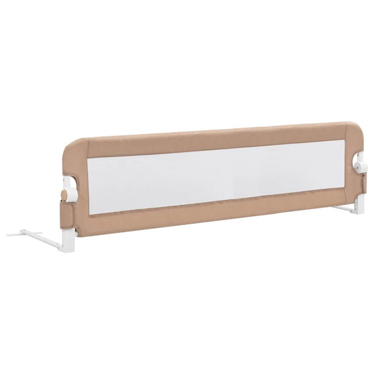 Toddler Safety Bed Rail Taupe 150x42 cm Polyester Toddler Safety Bed Rail Taupe 150x42 cm Polyester