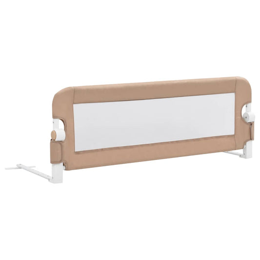 Toddler Safety Bed Rail Taupe 120x42 cm Polyester Toddler Safety Bed Rail Taupe 120x42 cm Polyester
