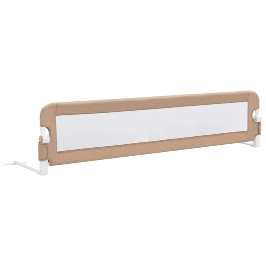Toddler Safety Bed Rail Taupe 180x42 cm Polyester Toddler Safety Bed Rail Taupe 180x42 cm Polyester