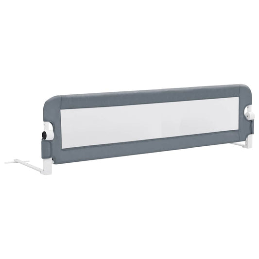 Toddler Safety Bed Rail Grey 120x42 cm Polyester Toddler Safety Bed Rail Grey 120x42 cm Polyester