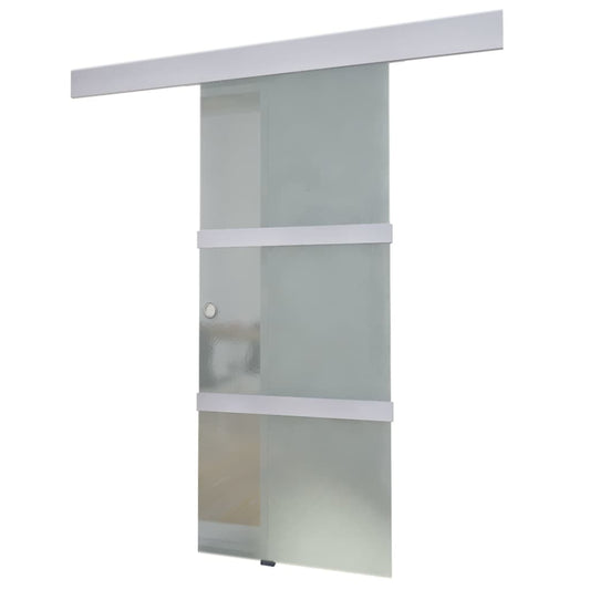 Sliding Door Glass and Aluminium 178 cm Silver Sliding Door Glass and Aluminium 178 cm Silver